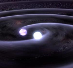 Dos estrellas de neutrones crean ondas gravitacionales Dos estrellas de neutrones crean ondas gravitacionales