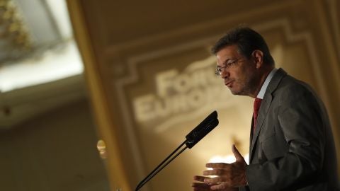 El ministro de Justicia, Rafael Catal&aacute;, durante su intervenci&oacute;n