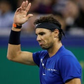 Nadal lamenta un punto en la final contra Federer en Shanghai