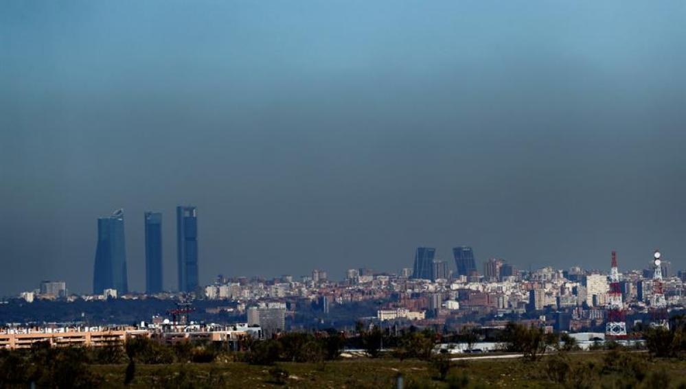 Boina de contaminación en Madrid