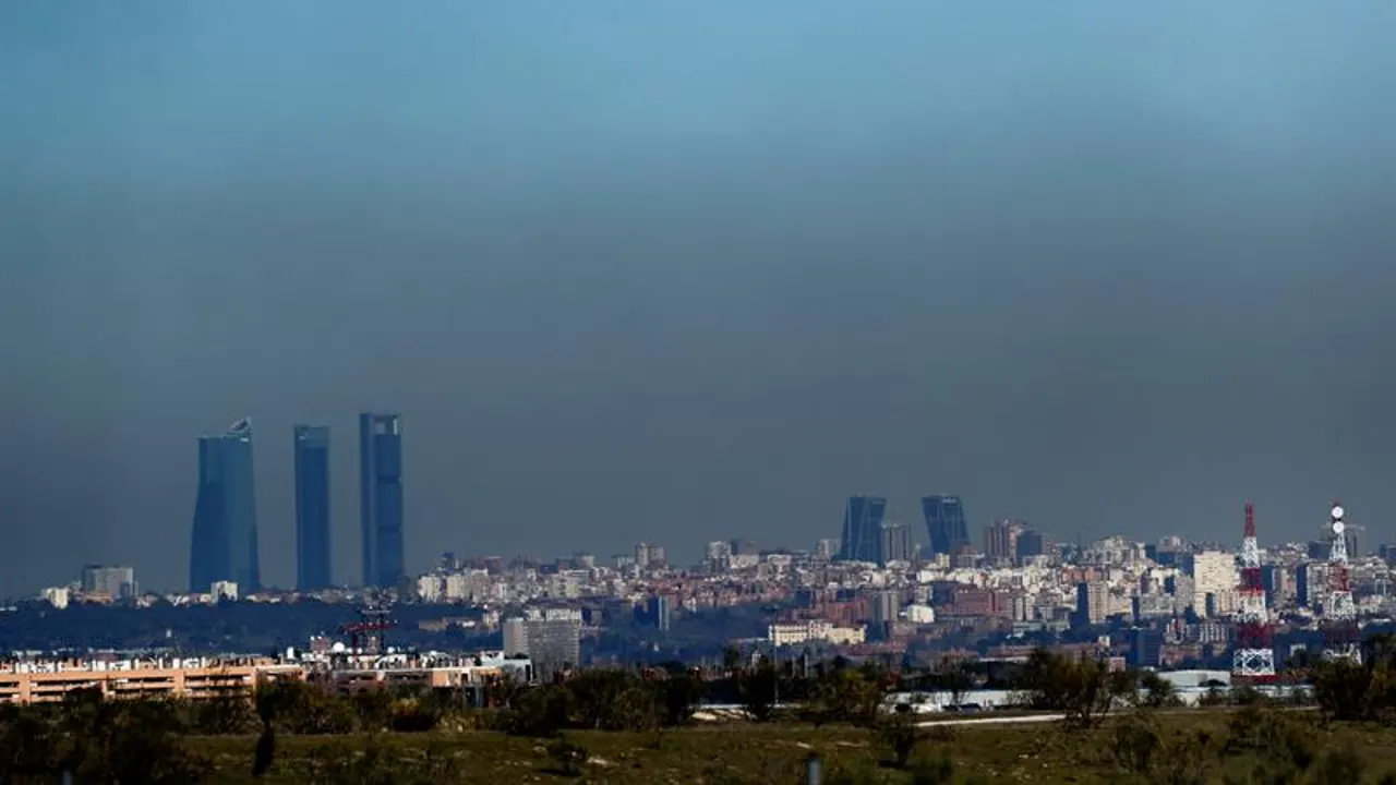 Boina de contaminación en Madrid