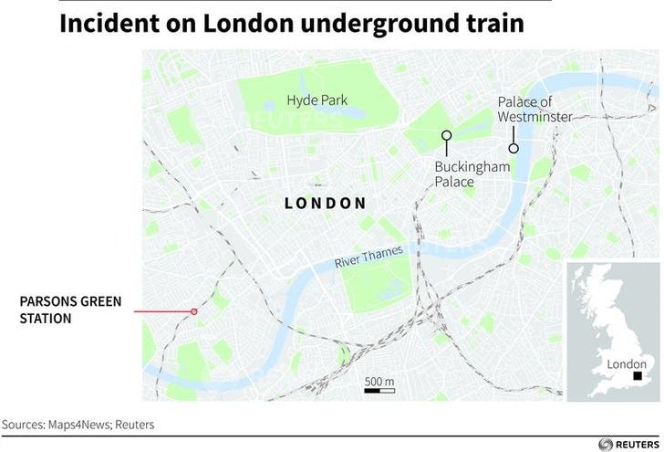 Muere una persona y dos resultan heridas tras ser apuñaladas cerca de una parada de metro de Londres Muere una persona y dos resultan heridas tras ser apuñaladas cerca de una parada de metro de Londres
