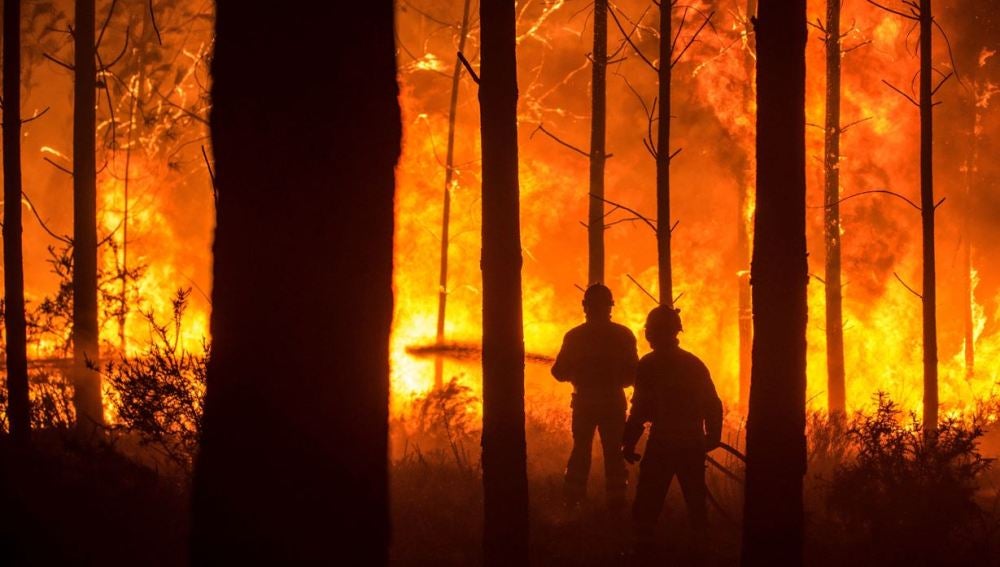 Incendio forestal en Portugal
