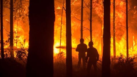 Incendio forestal en Portugal