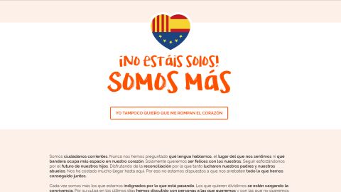 'No est&aacute;is solos, somos m&aacute;s', la web que lanza Ciudadanos