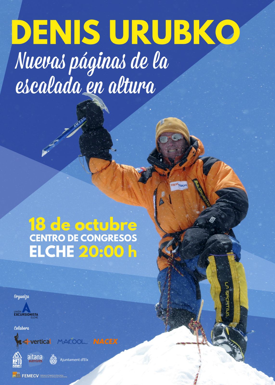 Denís Urubko, uno de los mejores alpinistas del mundo, visita Elche Denís Urubko, uno de los mejores alpinistas del mundo, visita Elche