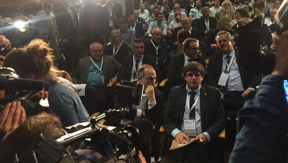 Carles Puigdemont, en la reunión del Consejo Nacional de PdeCAT