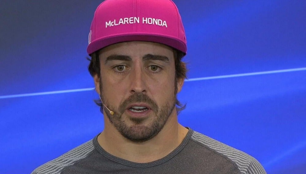 Fernando Alonso, en la rueda de prensa en Austin.