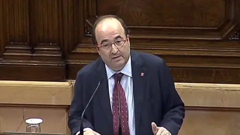 Miquel Iceta comparece en el Parlament Miquel Iceta comparece en el Parlament