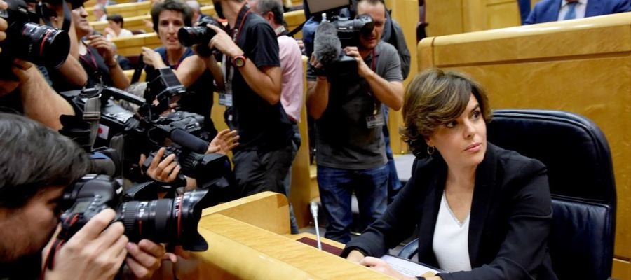 Soraya Sáenz de Santamaría en el Senado Soraya Sáenz de Santamaría en el Senado