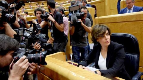 Soraya S&aacute;enz de Santamar&iacute;a en el Senado