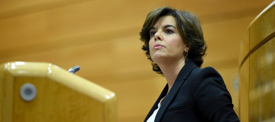 La vicepresidenta del Gobierno, Soraya Sáenz de Santamaría La vicepresidenta del Gobierno, Soraya Sáenz de Santamaría