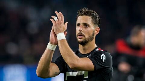 Fran Sol, durante un partido con el Willem II