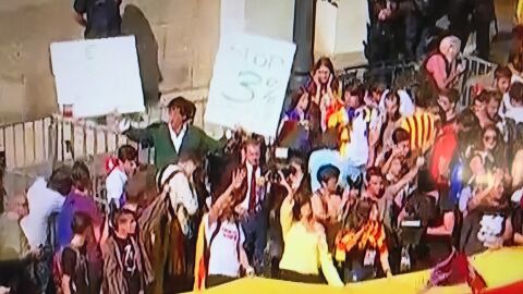 &Aacute;lvaro de Marichalar, en la manifestaci&oacute;n por la independencia de Catalu&ntilde;a