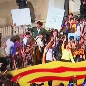 Álvaro de Marichalar, en la manifestación por la independencia de Cataluña