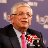 David Stern, durante una rueda de prensa David Stern, durante una rueda de prensa