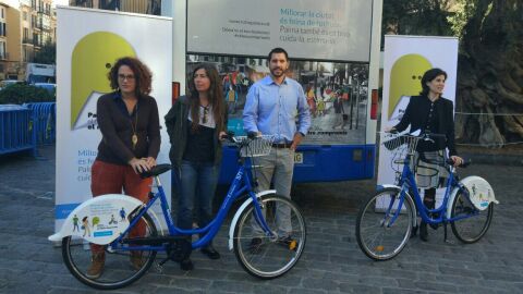 Parte del equipo de gobierno del alcalde de Palma, Antoni Noguera