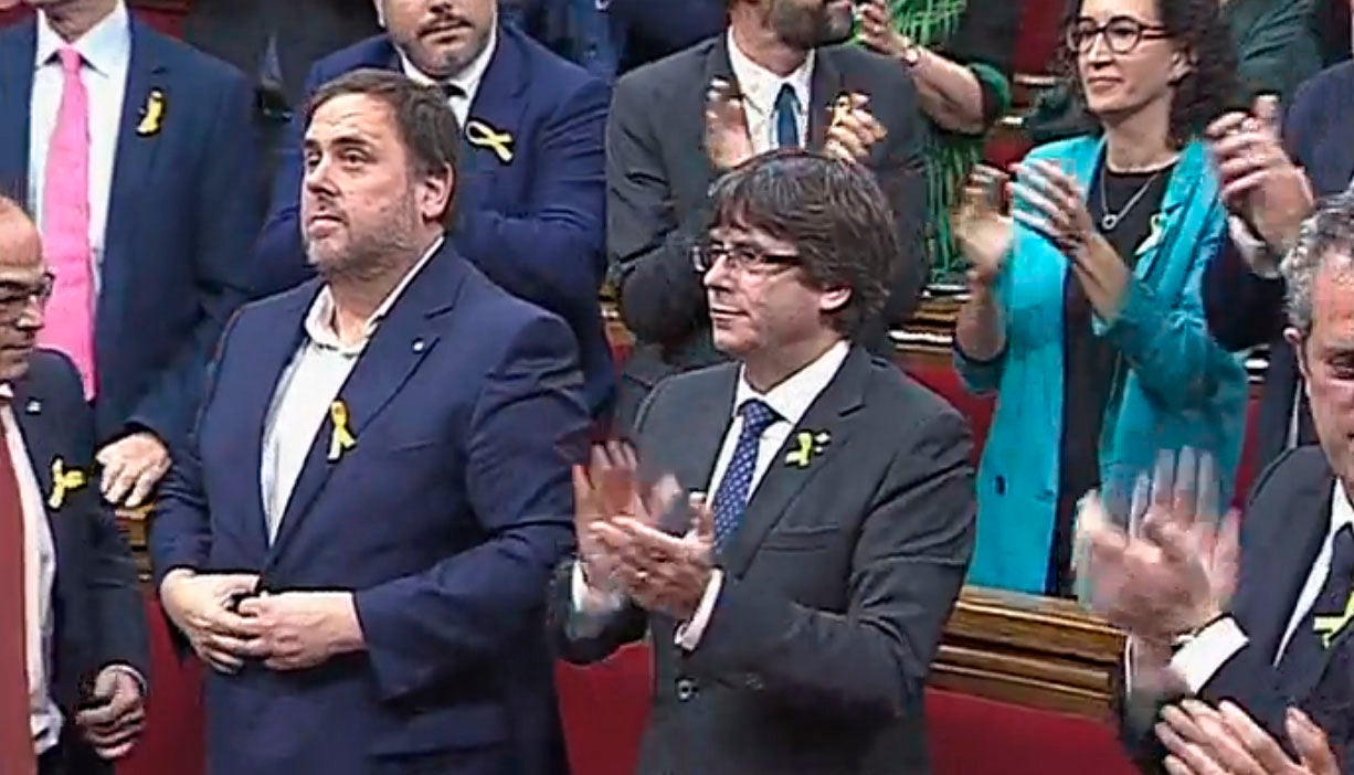 Junqueras pide confianza a los ciudadanos de la "república" preocupados Junqueras pide confianza a los ciudadanos de la "república" preocupados