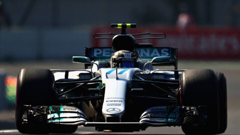 Valtteri Bottas rueda sobre el trazado de M&eacute;xico