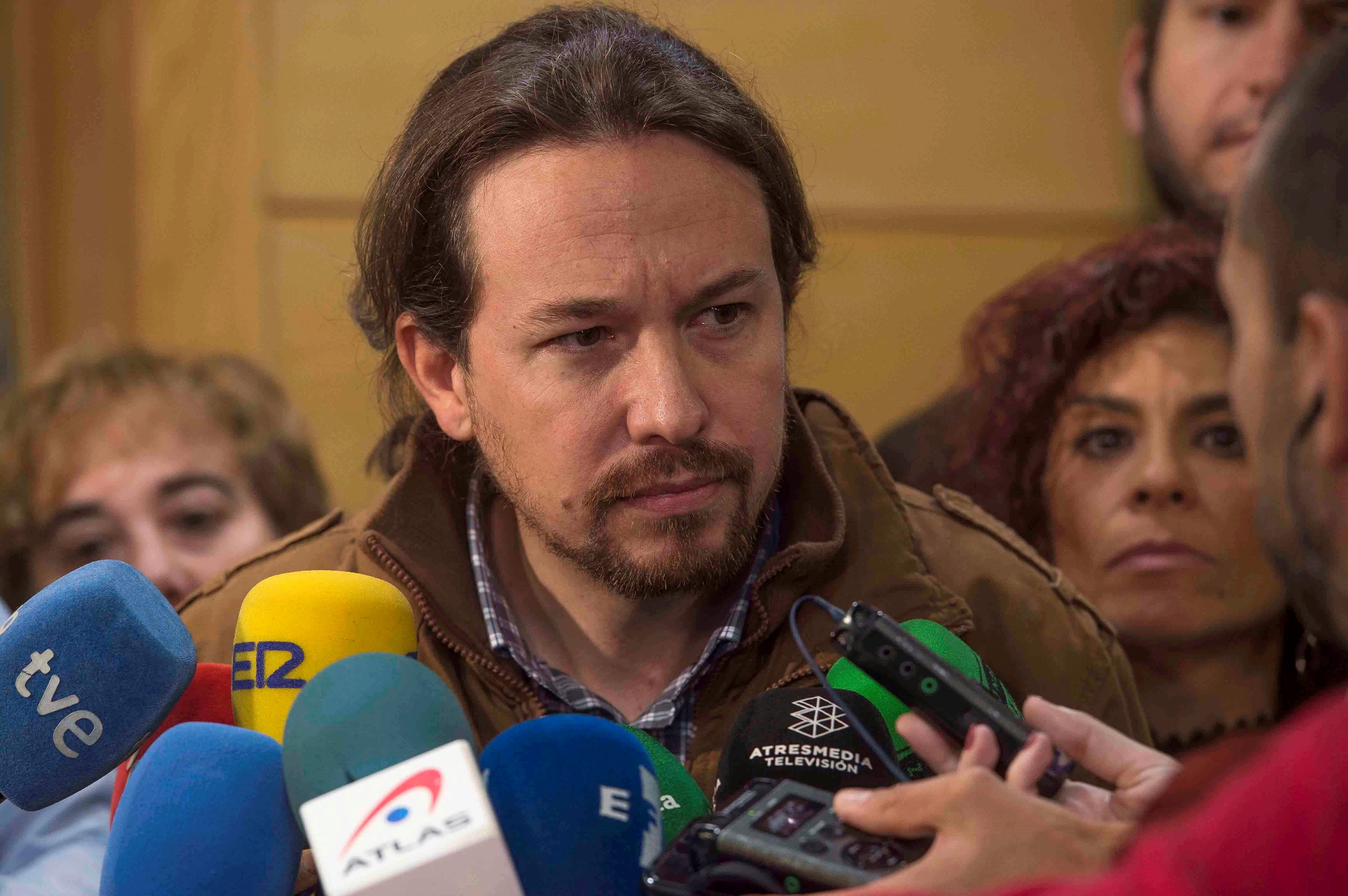 Pablo Iglesias: "Es un día triste, seguiremos defendiendo un referéndum pactado" Pablo Iglesias: "Es un día triste, seguiremos defendiendo un referéndum pactado"