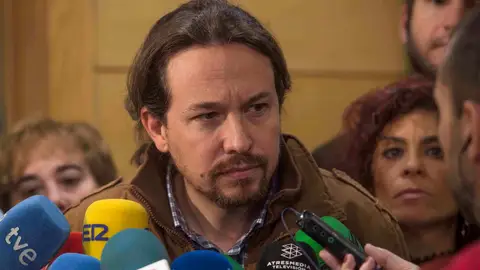El secretario general de Podemos, Pablo Iglesias El secretario general de Podemos, Pablo Iglesias
