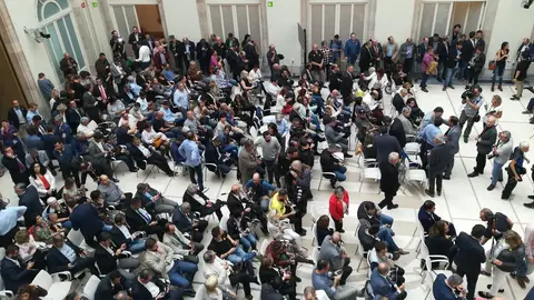 Alcaldes soberanistas en el Auditorio del Parlament Alcaldes soberanistas en el Auditorio del Parlament