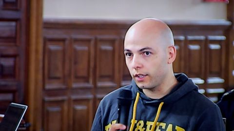 Sergio Morate, durante su comparecencia
