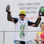 Franco Morbidelli celebra su título en Malasia