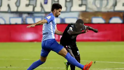 El centrocampista del Málaga, Adrián González. El centrocampista del Málaga, Adrián González.