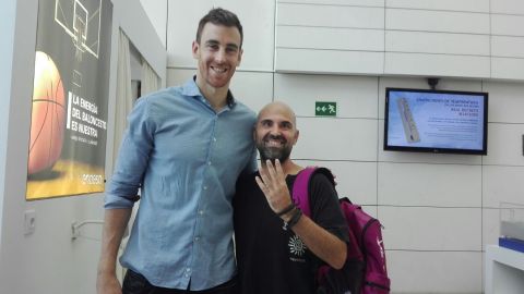 V&iacute;ctor Claver junto a David Camps en 4 cuartos