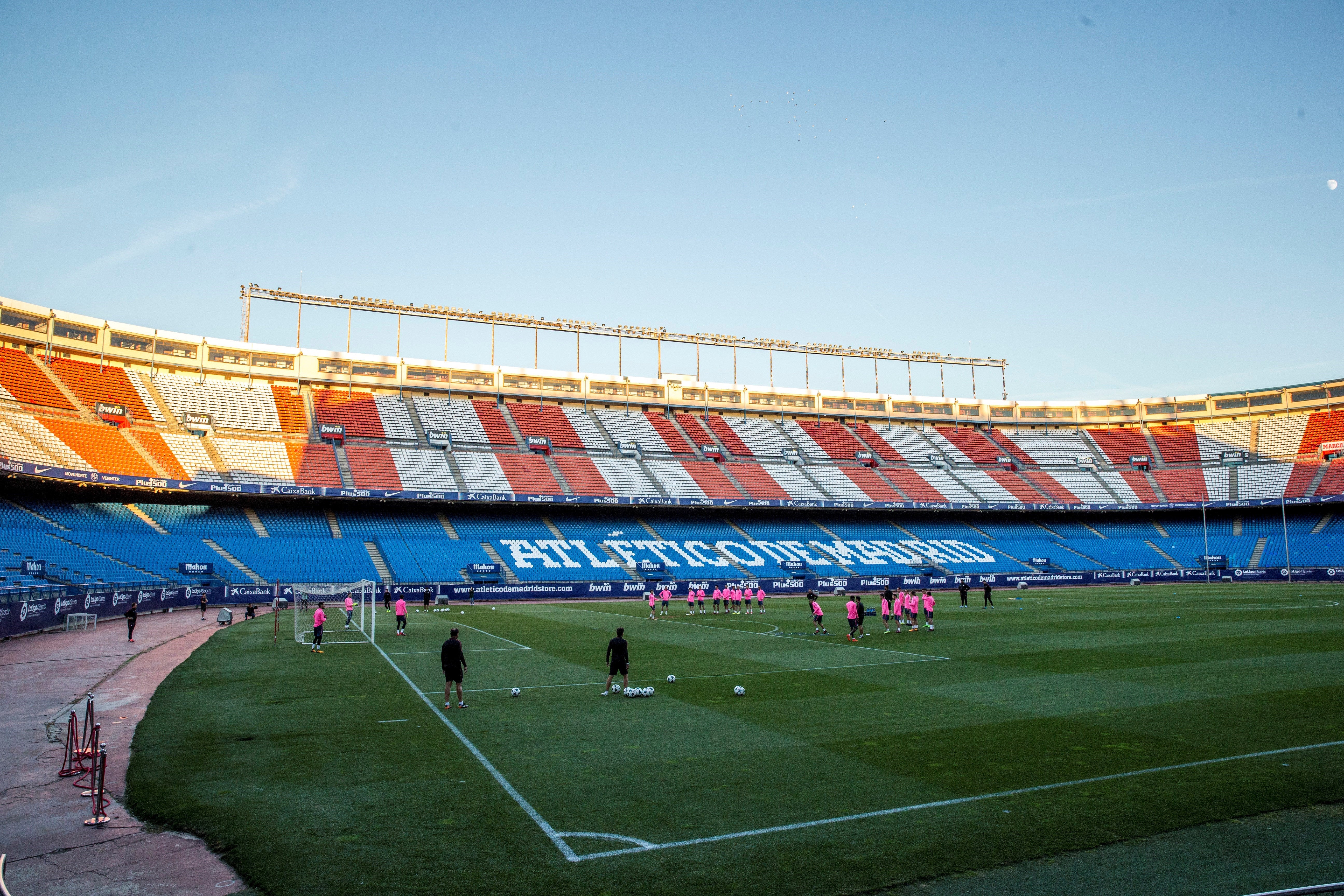 El Atlético regresó al Calderón para entrenarse antes de recibir al Qarabag El Atlético regresó al Calderón para entrenarse antes de recibir al Qarabag