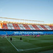 El Atlético de Madrid entrena en el Vicente Calderón El Atlético de Madrid entrena en el Vicente Calderón