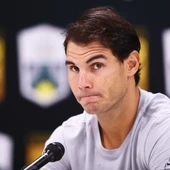 Rafa Nadal, durante la rueda de prensa Rafa Nadal, durante la rueda de prensa