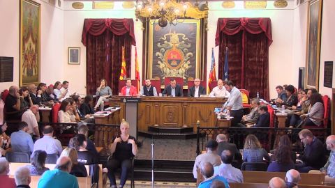Pablo Ruz durante su intervenci&oacute;n en el turno de Ruegos y Preguntas del Pleno Municipal de Elche del mes de octubre