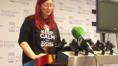 Rueda de prensa en el Ayuntamiento de Gij&oacute;n