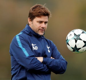 Mauricio Pochettino, en el entrenamiento del Tottenham Mauricio Pochettino, en el entrenamiento del Tottenham