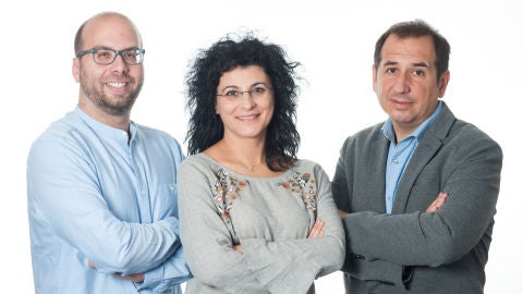 Mart&iacute; Rodr&iacute;guez, Chelo Bustos y Paco Mu&ntilde;oz