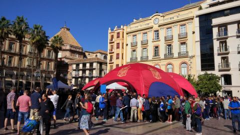 Espa&ntilde;a llega a M&aacute;laga: la Plaza de la Constituci&oacute;n acoge la fan zone