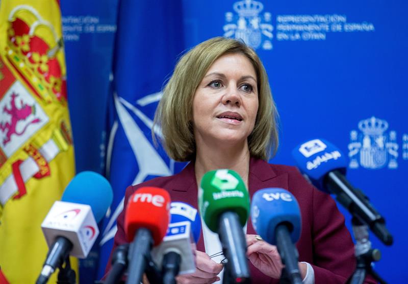 Cospedal, sobre Puigdemont: "Repetir una mentira mil veces no la hace real" Cospedal, sobre Puigdemont: "Repetir una mentira mil veces no la hace real"