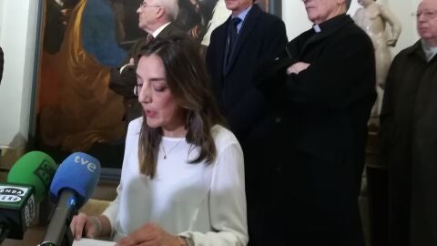 La restauradora Mar&iacute;a Garc&iacute;a ha dirigido los trabajos de recuperaci&oacute;n de la Sacrist&iacute;a