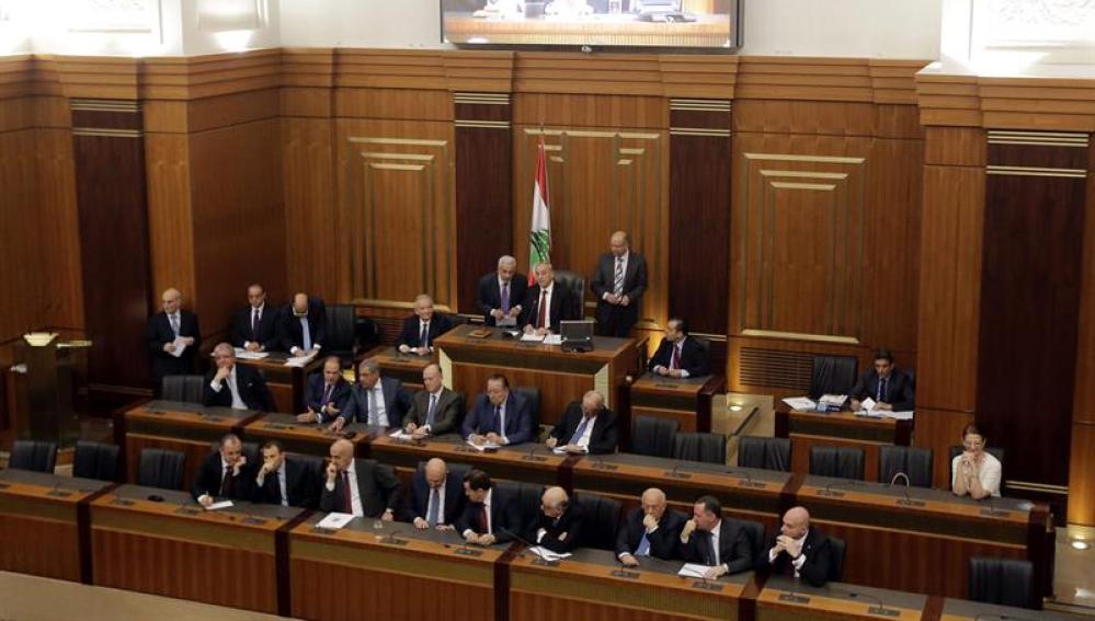 El presidente del Parlamento, Nabih Berri, en una sesión de la Cámara en Beirut (Líbano)