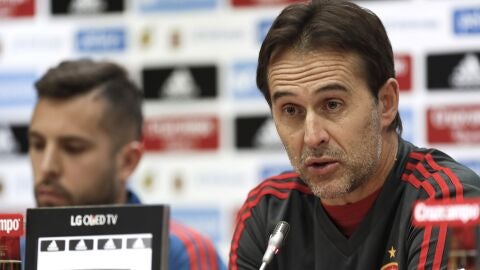 Julen Lopetegui, en rueda de prensa