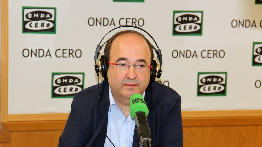 Miquel Iceta durante una entrevista en Onda Cero