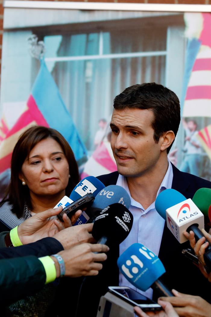 Pablo Casado: "Algunos independentistas, por fin, se han caído del caballo" Pablo Casado: "Algunos independentistas, por fin, se han caído del caballo"