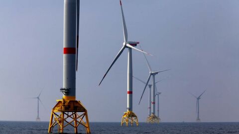 Molinos de viento del Parque E&oacute;lico de Iberdrola en Alemania