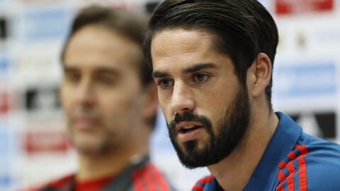 Isco Alarc&oacute;n, en rueda de prensa