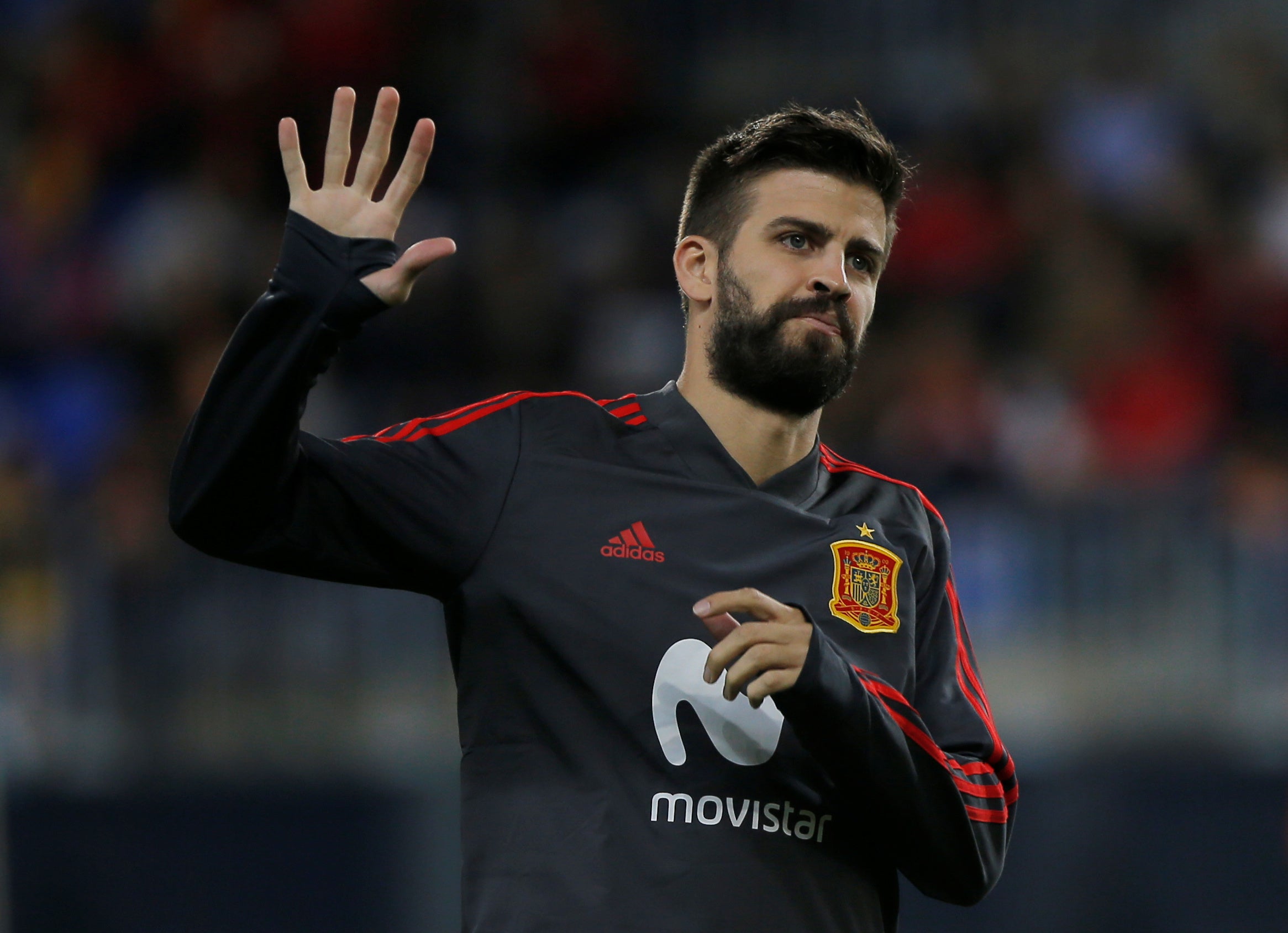 Pitos para Gerard Piqué en La Rosaleda en el España-Costa Rica Pitos para Gerard Piqué en La Rosaleda en el España-Costa Rica