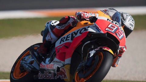 Marc M&aacute;rquez, en el circuito de Cheste