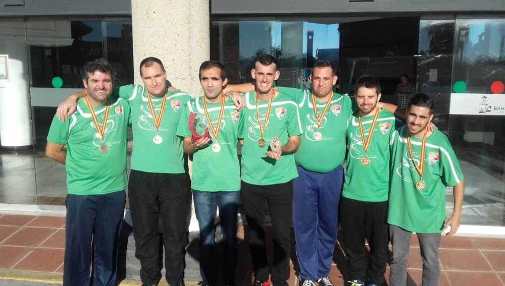El equipo del CD Deportes Sin Adjetivos de Elche que se ha proclamado campeón de España