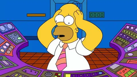 Homer Simpson en la central nuclear Homer Simpson en la central nuclear